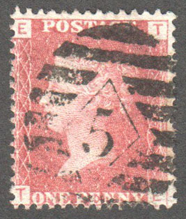 Great Britain Scott 33 Used Plate 97 - TE - Click Image to Close